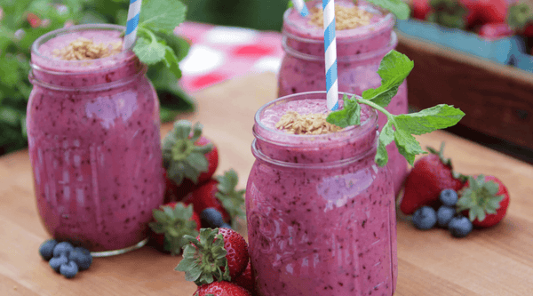 Blåbærsmoothie